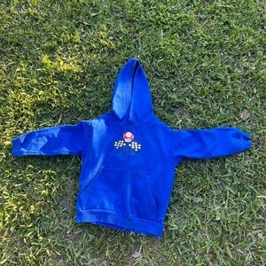 Blue Kids MarioKart Hoodie